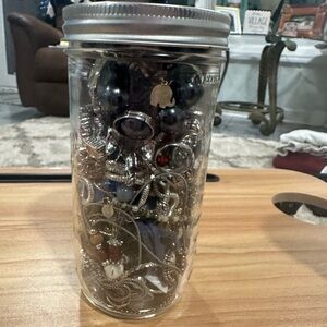 Jar of Mixed Jewelry